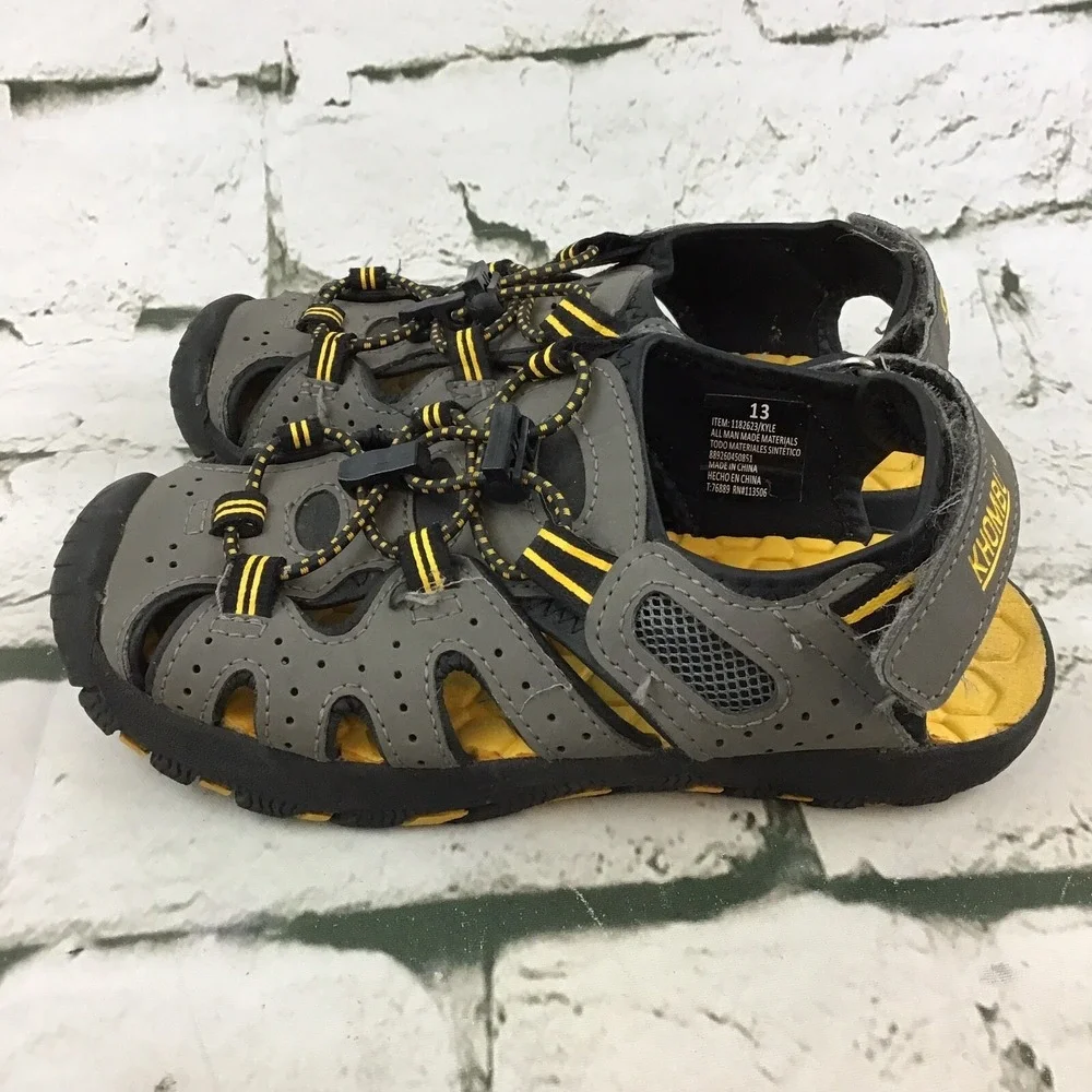 Khombu Boys Sz 13 Kyle Hiking Sandals Water Resistant Trail Shoes